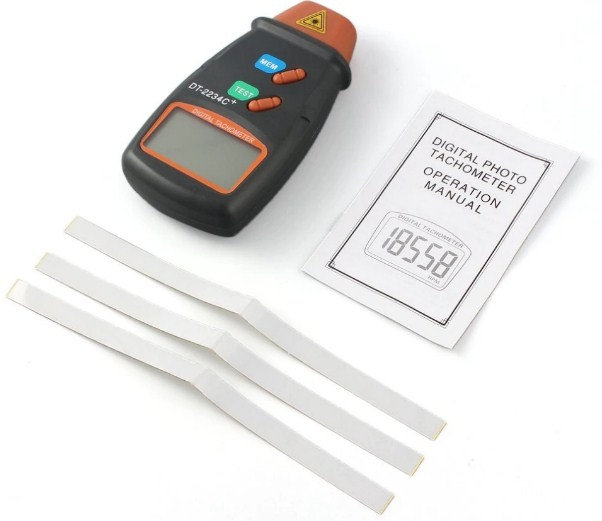 Laser Tachometer DT-4434C package